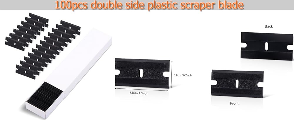Plastic Scraper 6-inch Long Handle Adhesive Remover Tool