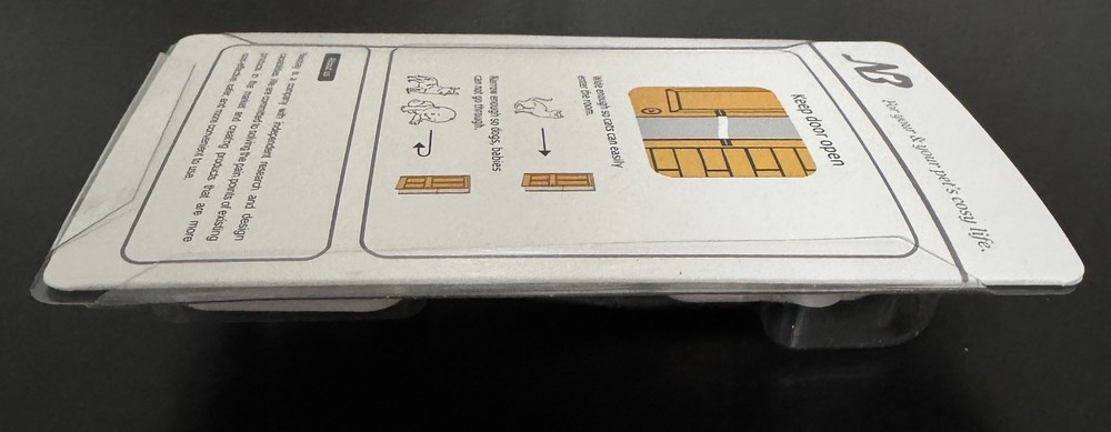 Child Proof Door Lock & Adjustable Cat Door Strap & Latch 1 Pack