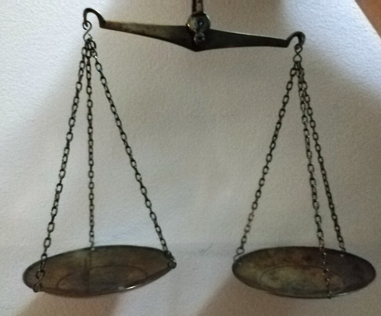 Vintage copper scales