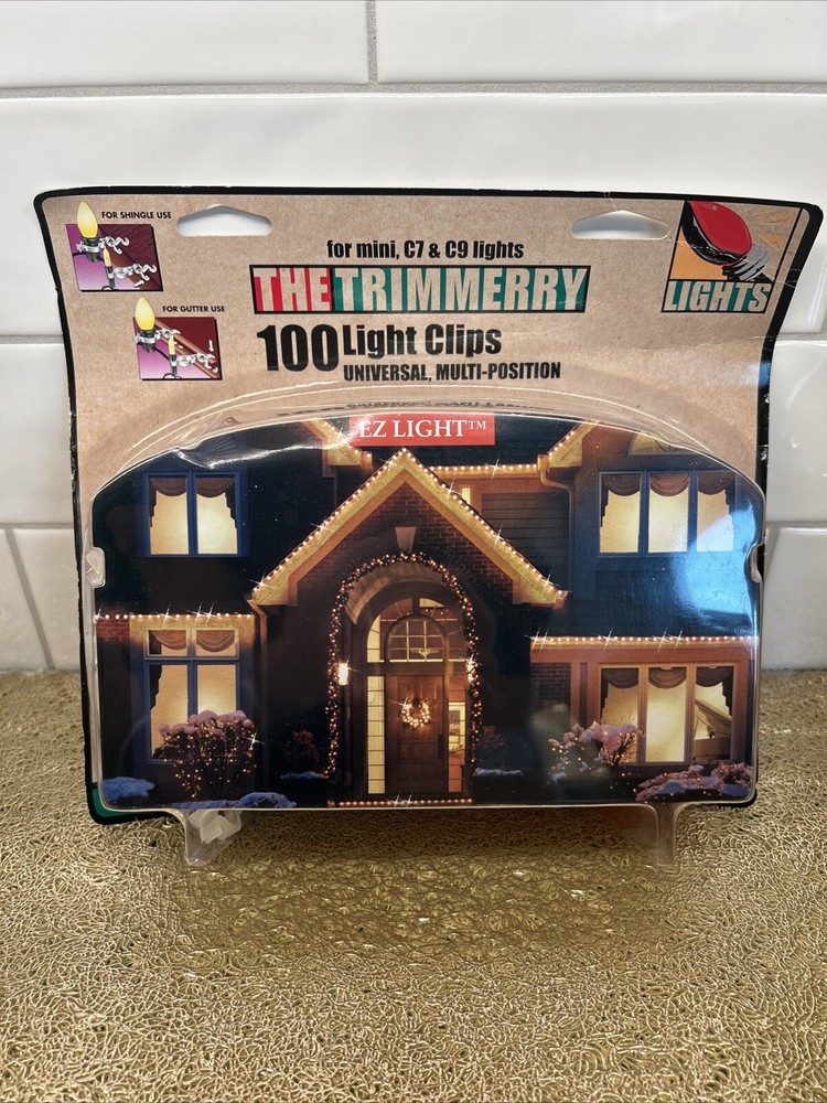 LIGHT CLIPS UNIVERSAL SHINGLE OR GUTTER FOR MINI C7 & C9 LIGHTS  Shingle Gutter