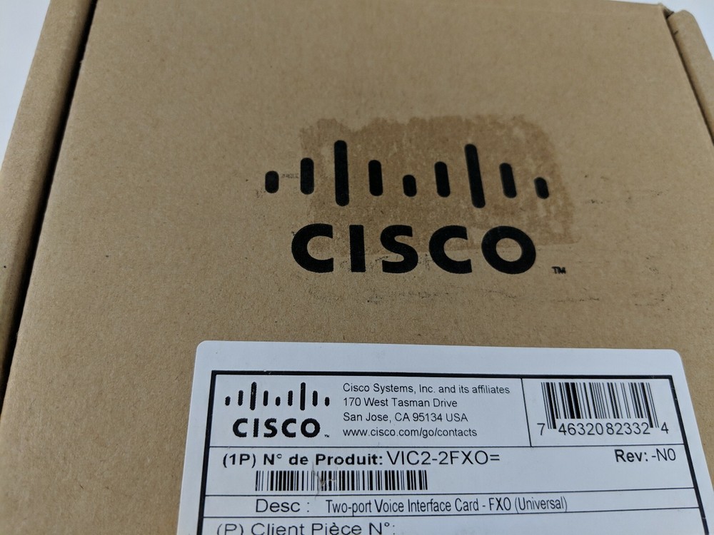 NEW SEALED Cisco VIC2-2FXO 2 Port Voice Interface Card