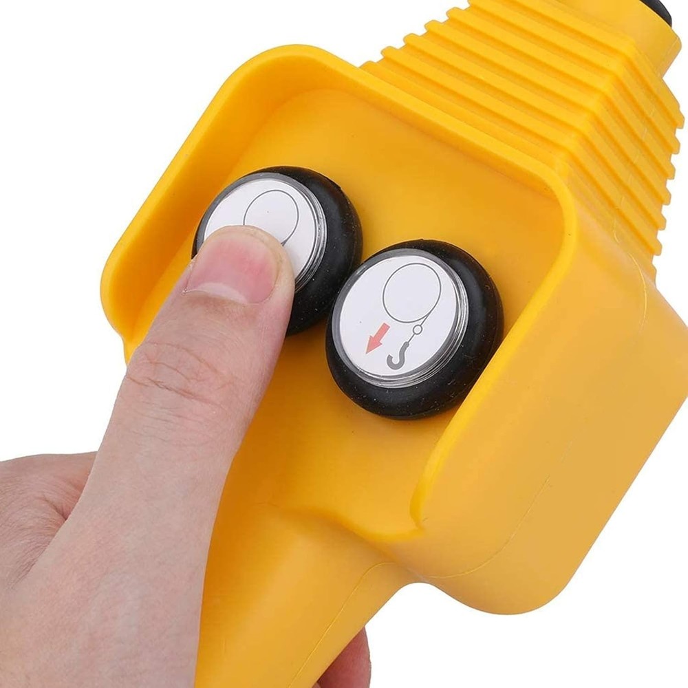 Winch Hand Control Assembly Yellow - 12V Electric Winch Replacement Part for ...