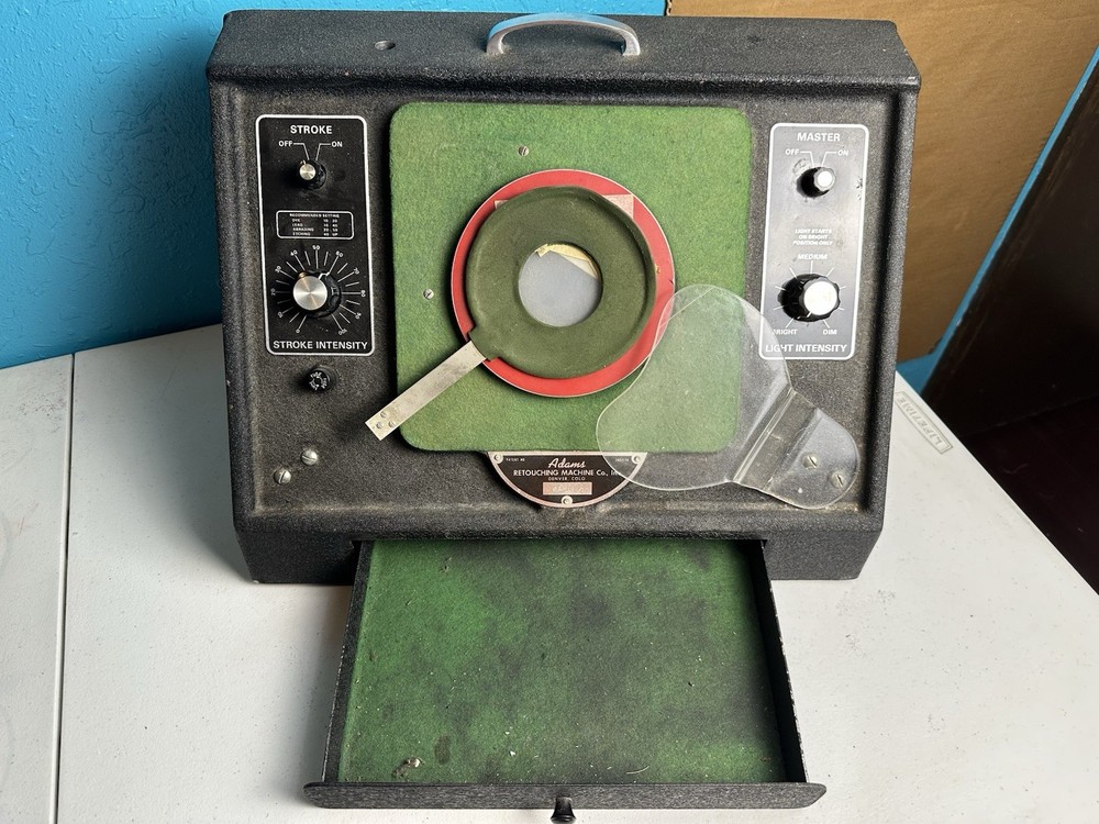 Vintage Adams Retouching Machine Darkroom Negative Film Tool – Partial Function