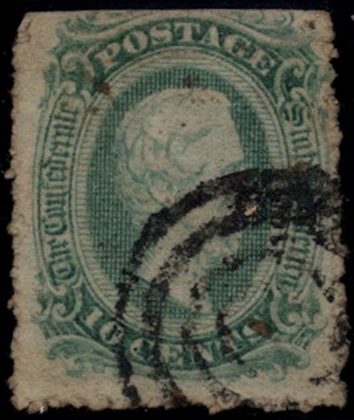 MALACK Confed #11e VF, used, officially perfed 12 1/..MORE.. k0683