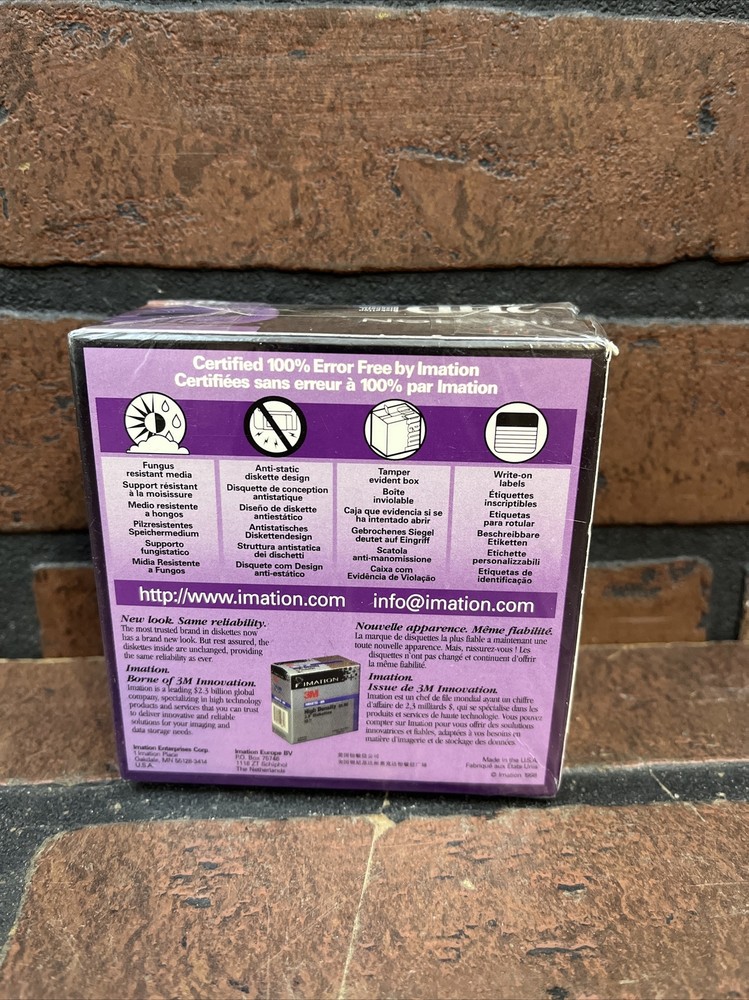 3.5'' Floppy Diskettes, IBM-Formatted, DS/HD, 10 Pack