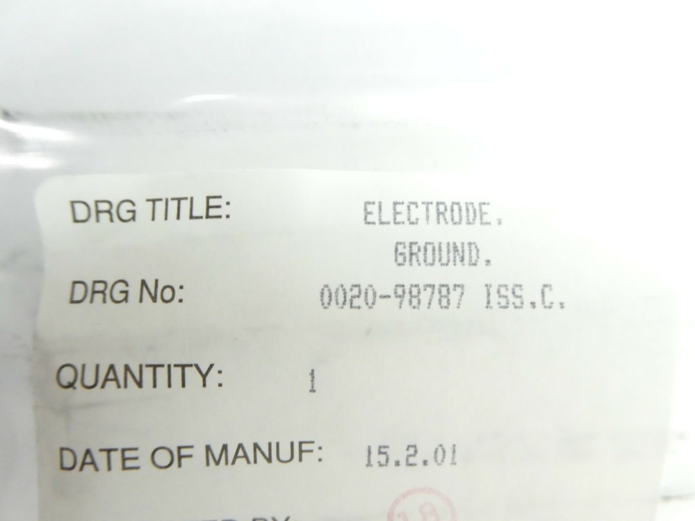 AMAT Applied Materials 0020-09787 Electrode Ground New Surplus