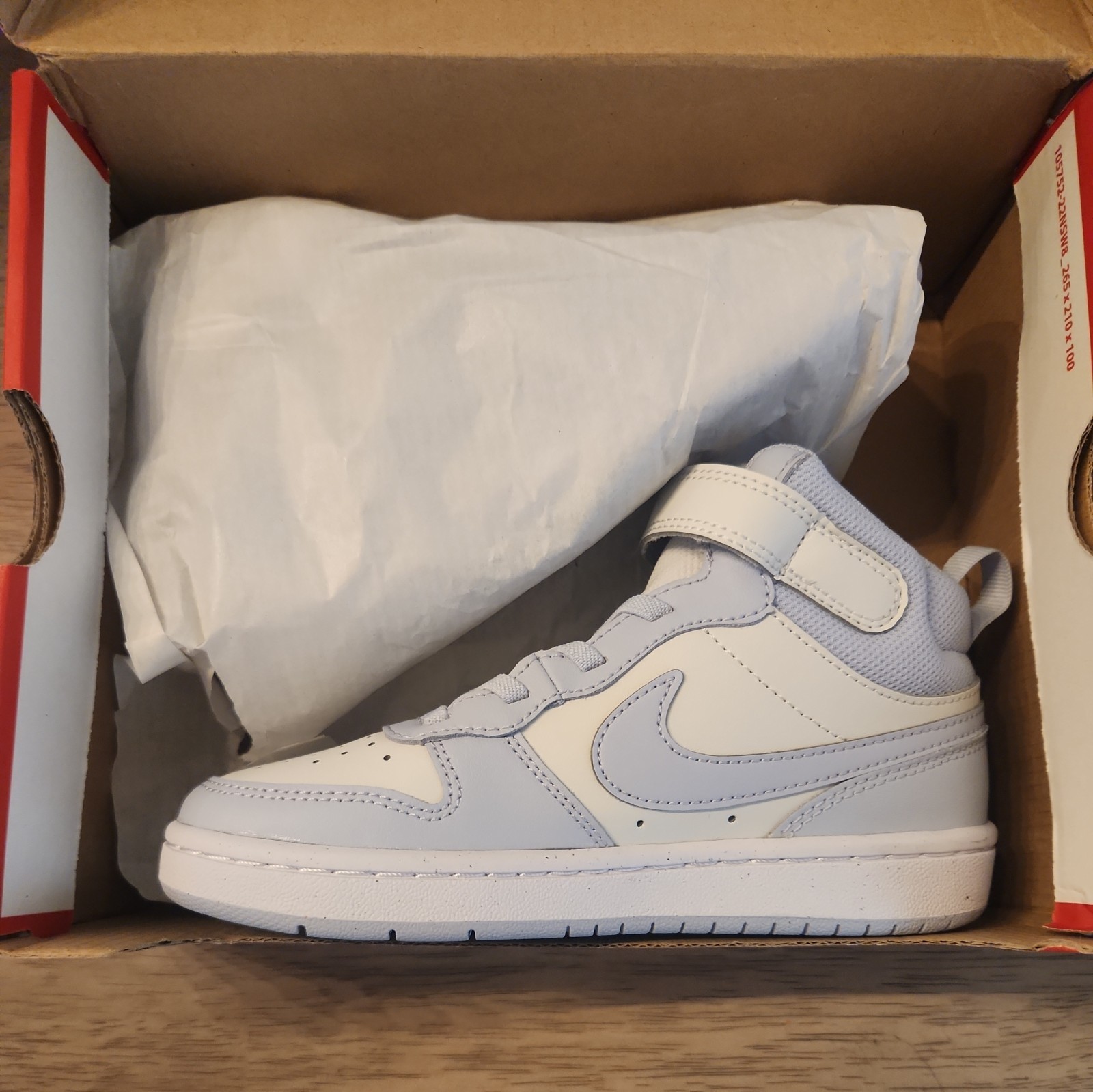 Nike Court Borough Mid 2 PSV Kids 1Y Platinum tint/ghostwhite Sneaker CD7783 014