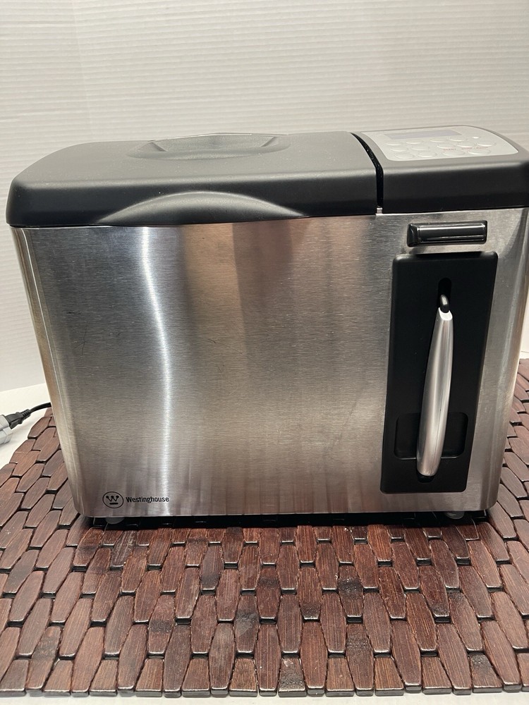White westinghouse by beyond WBYBM2 2lb Automatic bread maker Machine chrome