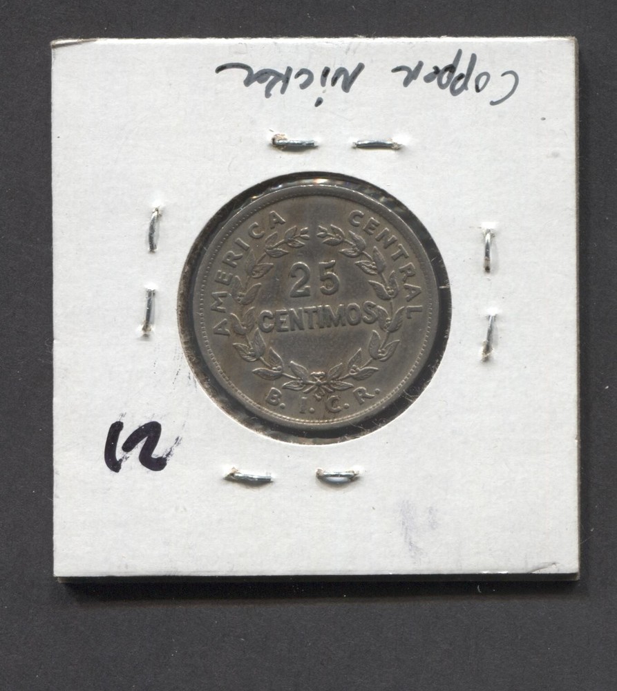 1935-Costa Rica- 25 Centimes-VF