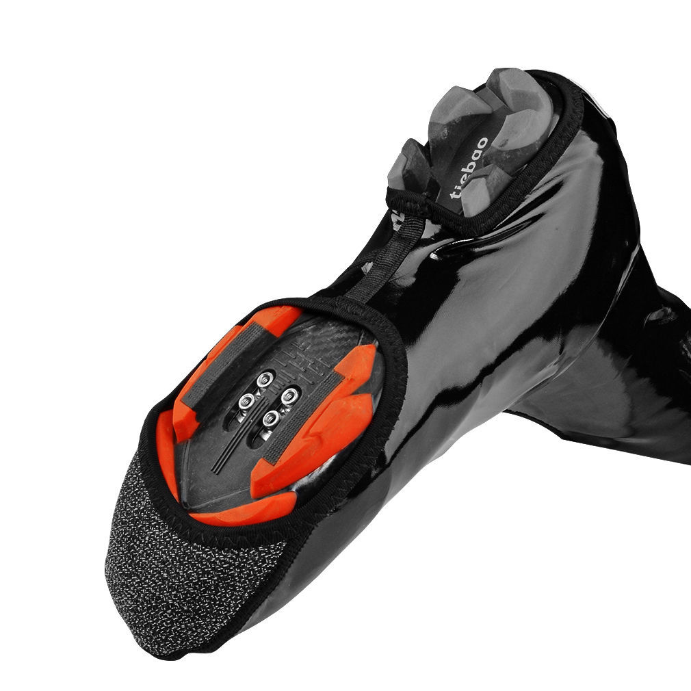 ROCKBROS Winter Cycling Shoe Cover Warm Windproof PU Protector Black Overshoes