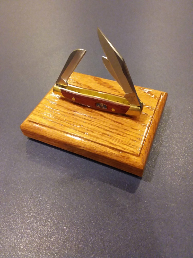 Knife Display Stand, red oak. (3-stands)