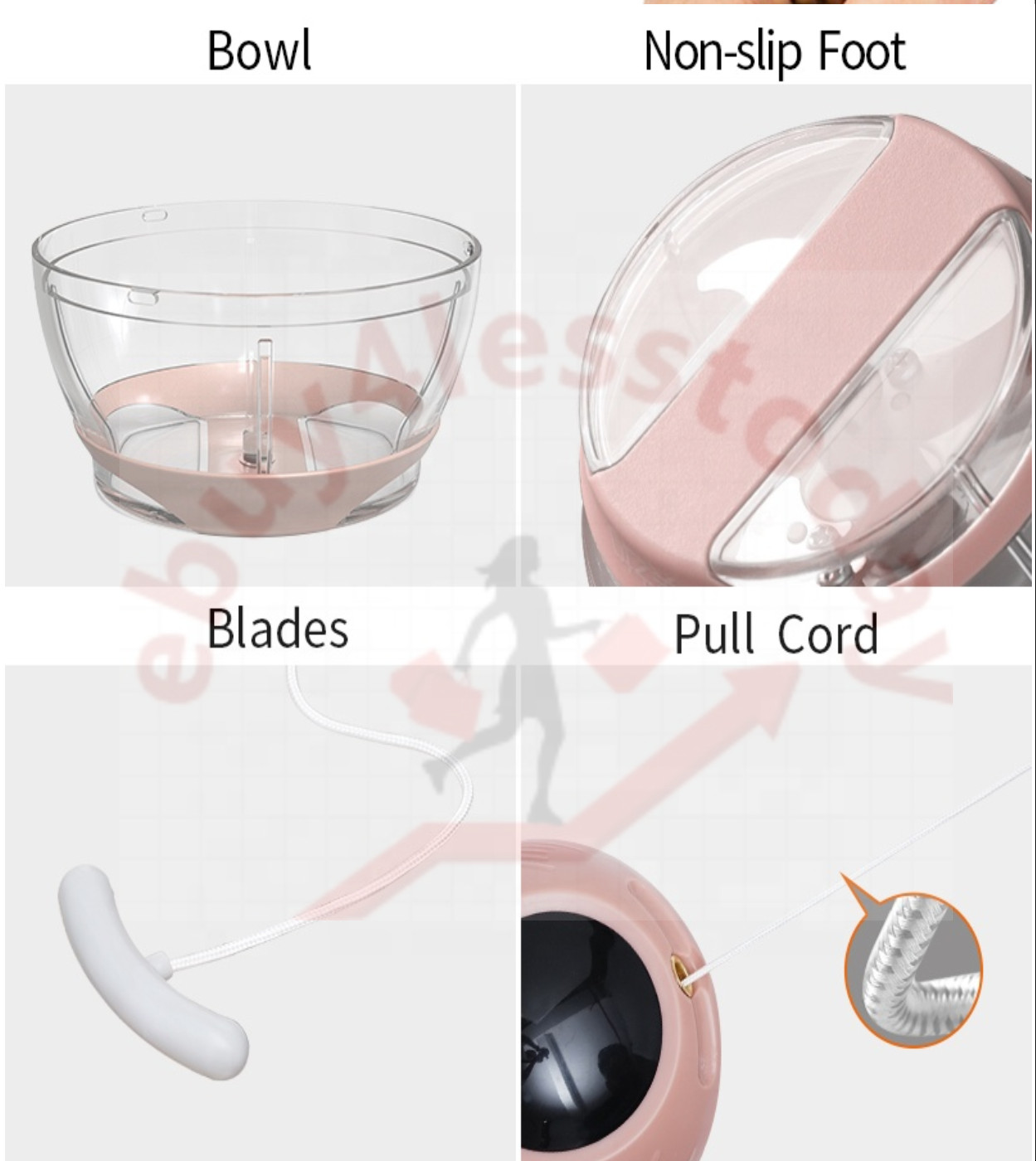 Multi-Functional Manual Food Chopper Compact Hand Held Vegetable Dicer Mincer