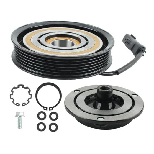 AC Compressor Clutch Assembly Kit Pulley Coil Set Compatible with Dodge