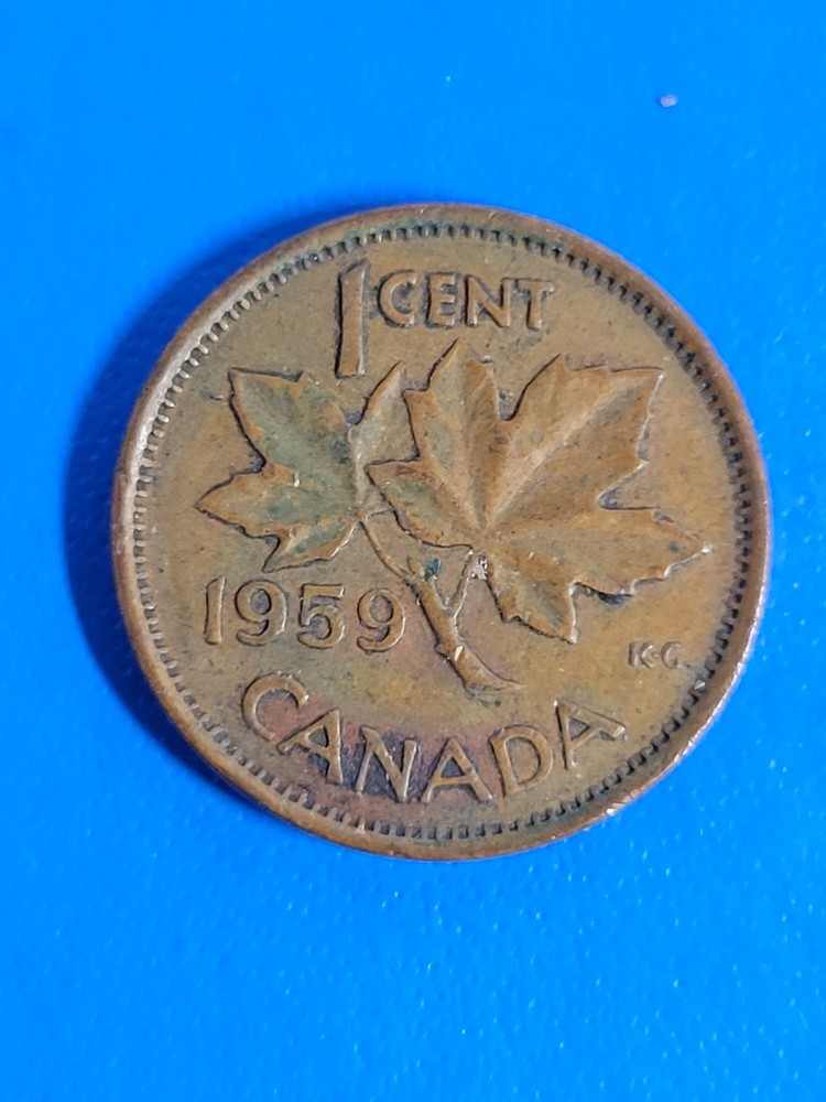 1959 Canada One Cent Penny