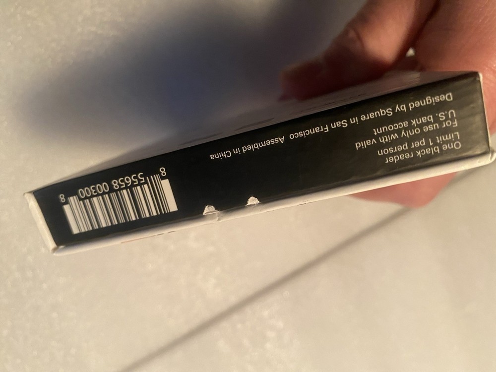 Square Credit Card Reader Contactless Black Chip for iPhone iPad and Android