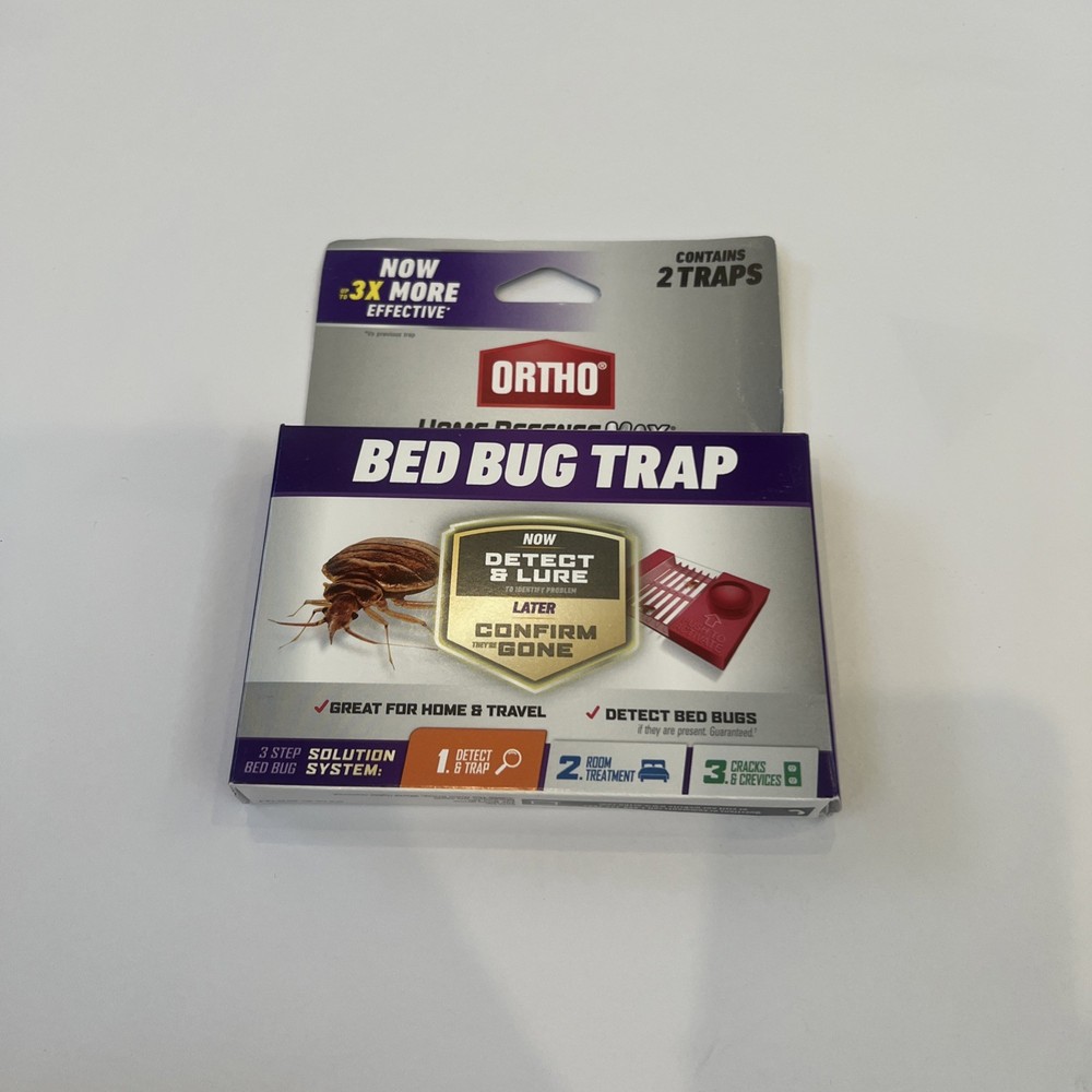 Ortho Home Defense MAX Bed Bug Traps (2 Pack) New