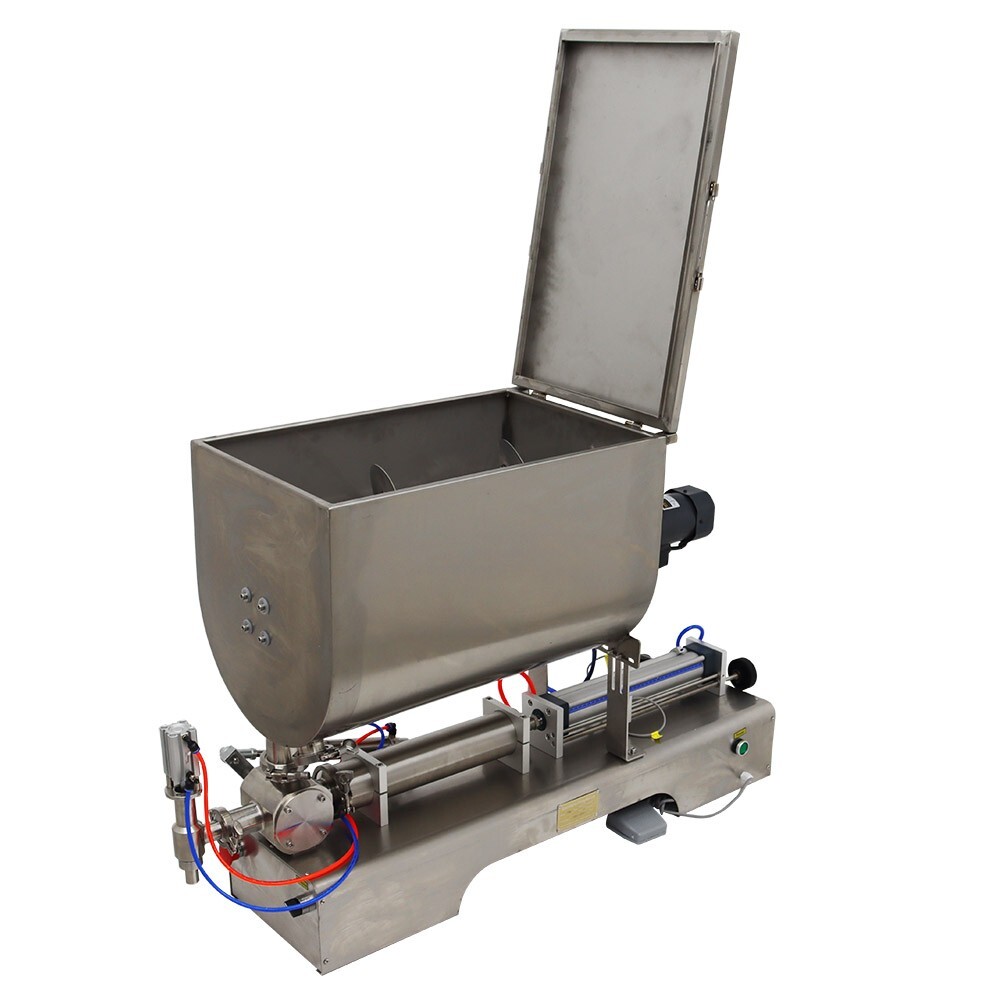 100-1000ml Liquid& Paste Filling Machine with Mixing Function 60L Hopper for Jam