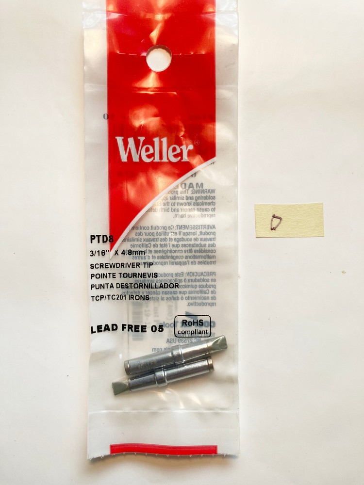 Weller PTD8 - Screwdriver Tip – 3/16" x 4.8MM