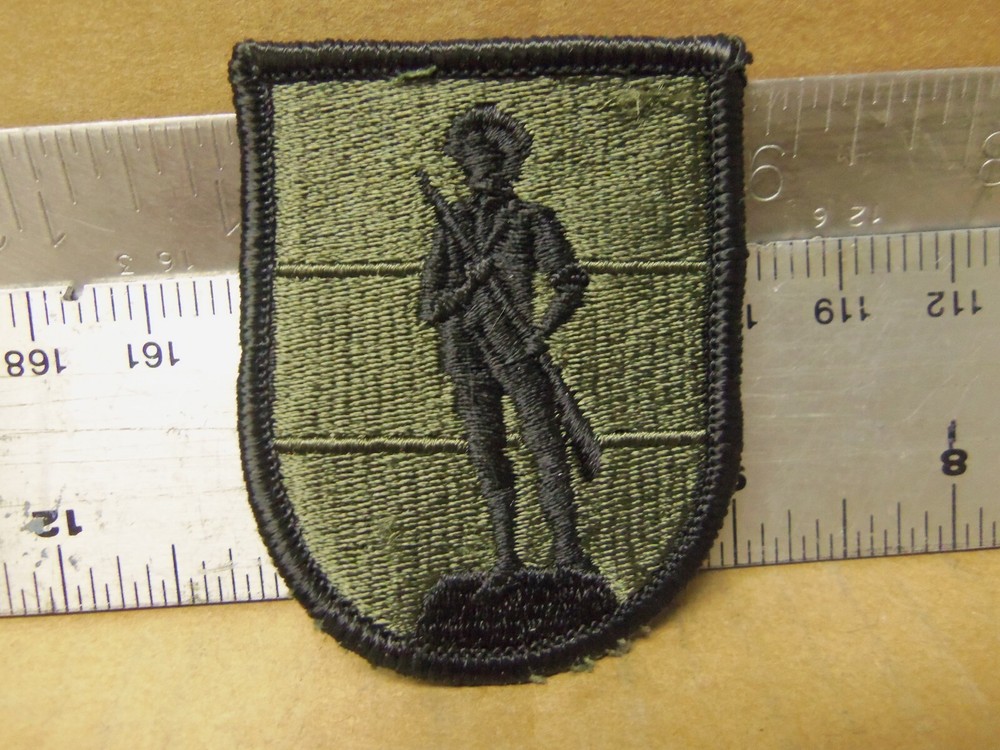 US Army - National Guard School Subdued Embroidered Patch (NOS)