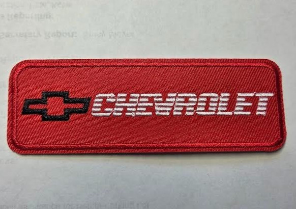 Chevrolet (iron on) embroidered patch