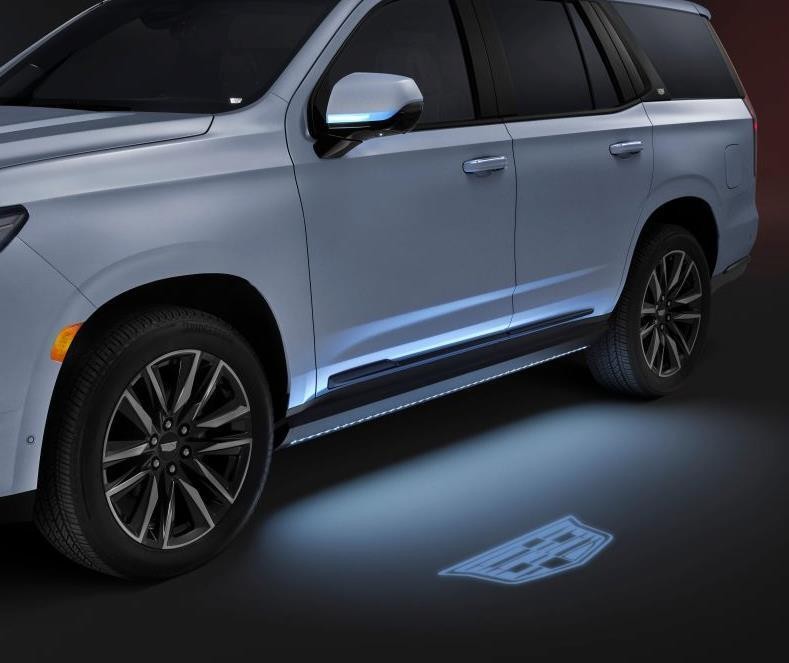 Factory OEM Cadillac Escalade ESV Puddle Light Kit Logo Crest 21-26 New 84388982