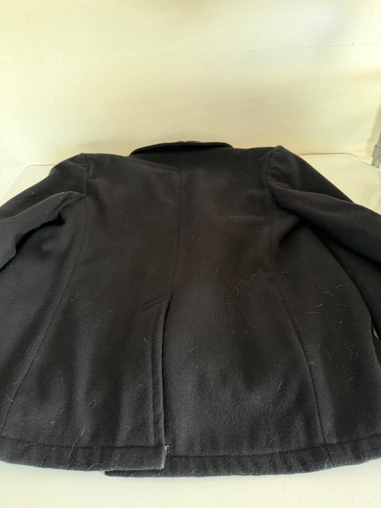 VINTAGE MILITARY NAVY PEACOAT WOOL 42S
