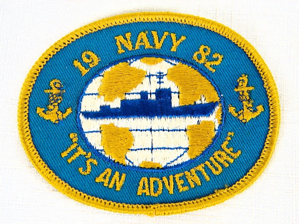 1982 US Navy It's An Adventure Patch Unused NOS