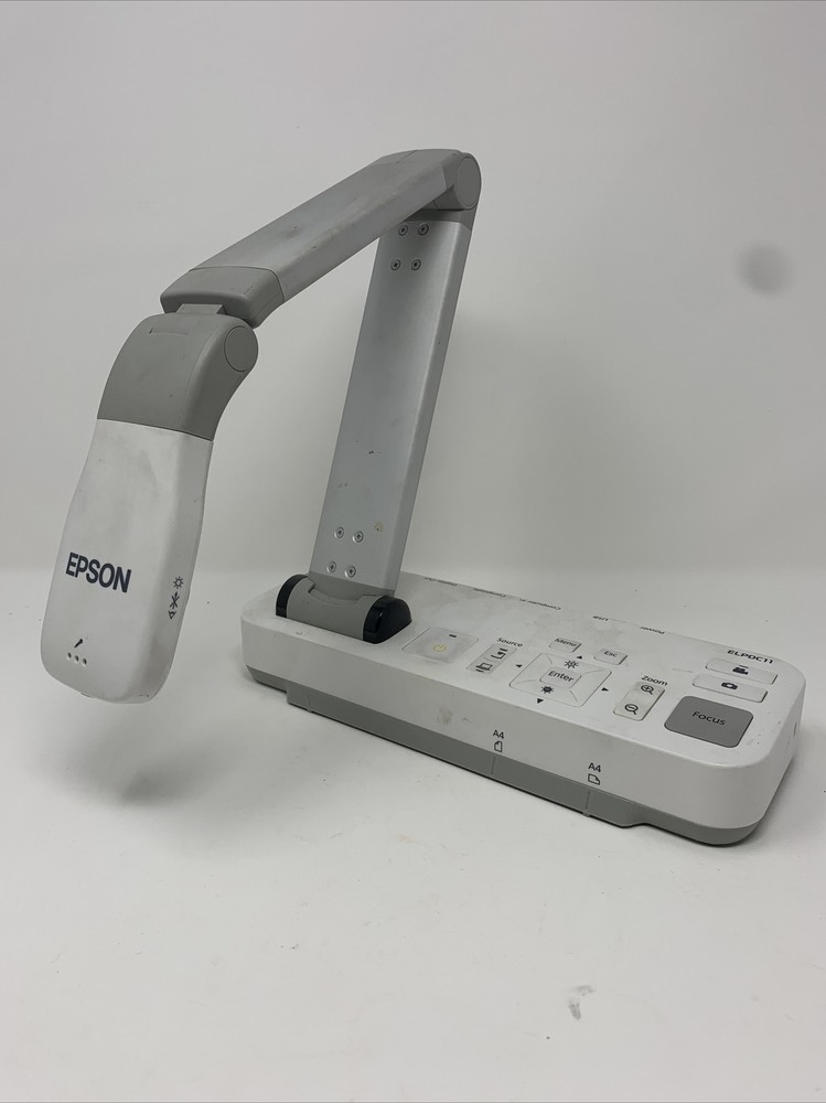 Epson Document Camera ELPDC11 Visual Presentation No Power Cord Sold Not Working