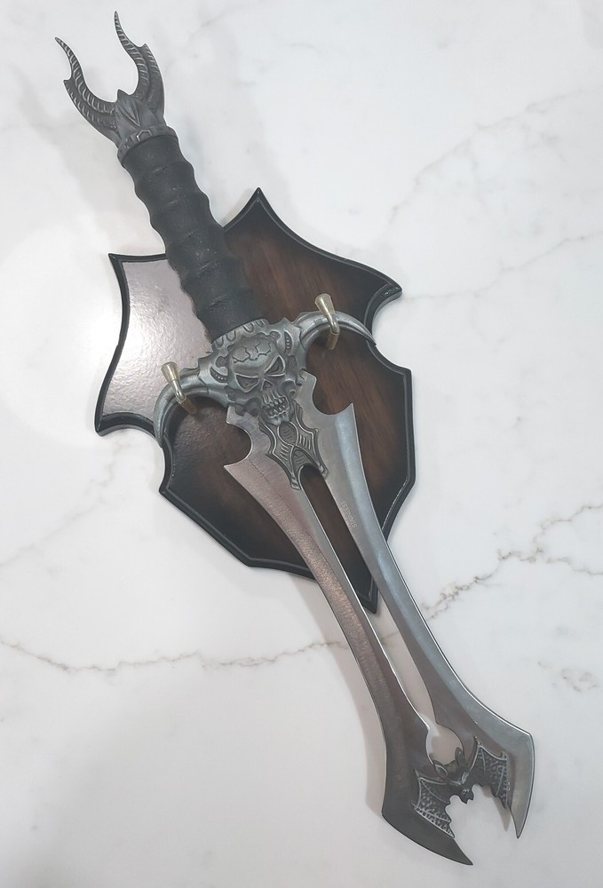 Stygian Disposition Decorative Display Dagger with Plaque Stainless Steal Blade