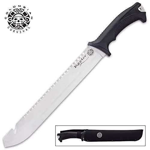 Colombian Raptor 18" Hunting Survival Military Machete Fixed Blade Knife