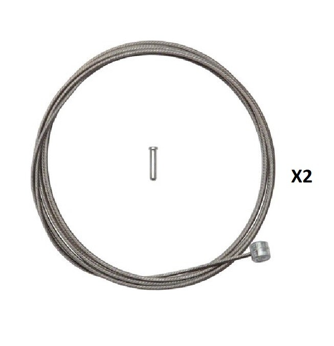 Mountain Bike Brake Cables and Cable Tips Set