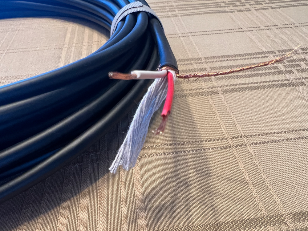 PROFESSIONAL MICROPHONE AUDIO CABLE BLACK - 50ft BULK