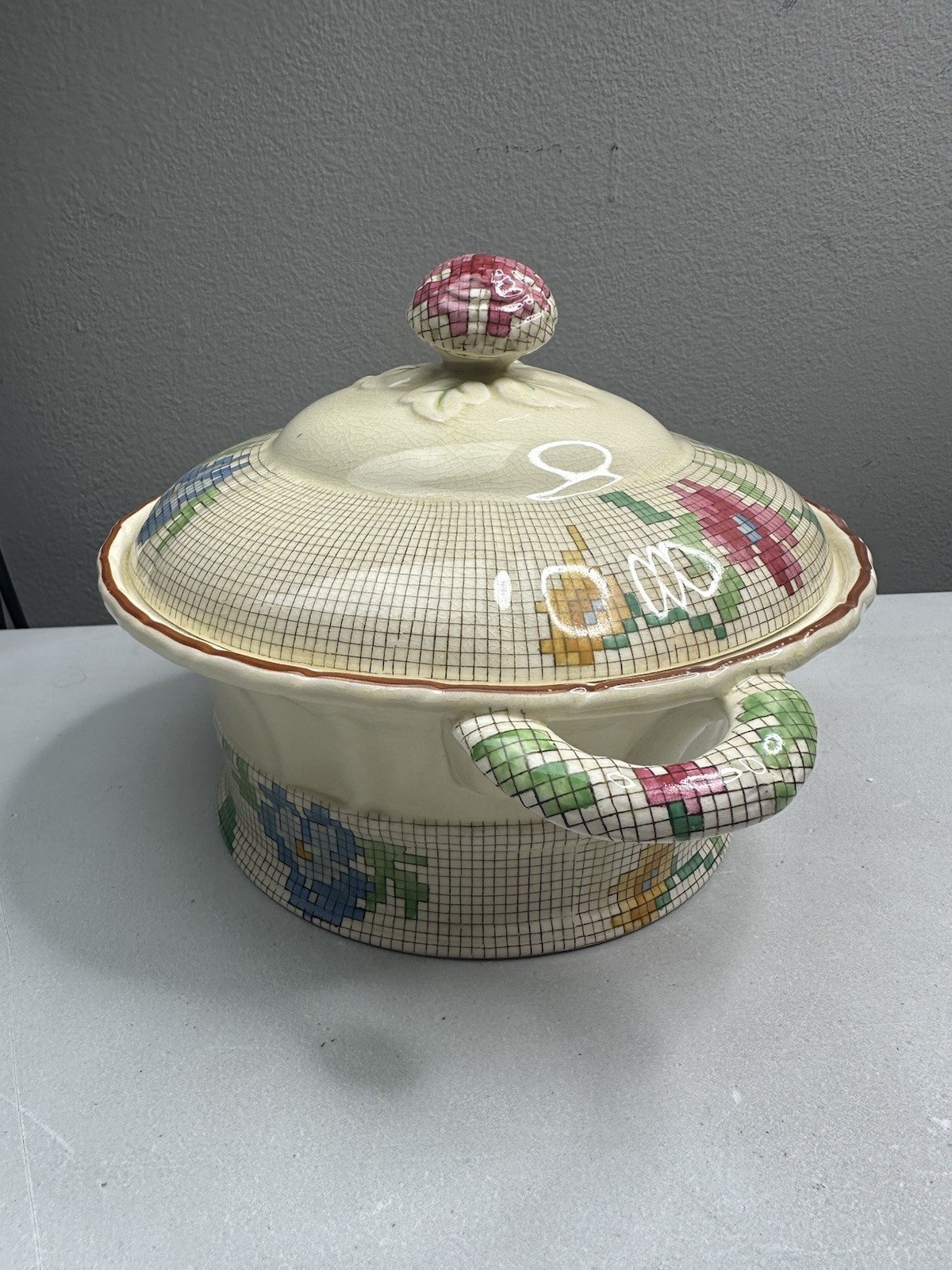 Antique Mason's Ironstone Sample Pattern "Palliser" Lidded Art Deco Tureen