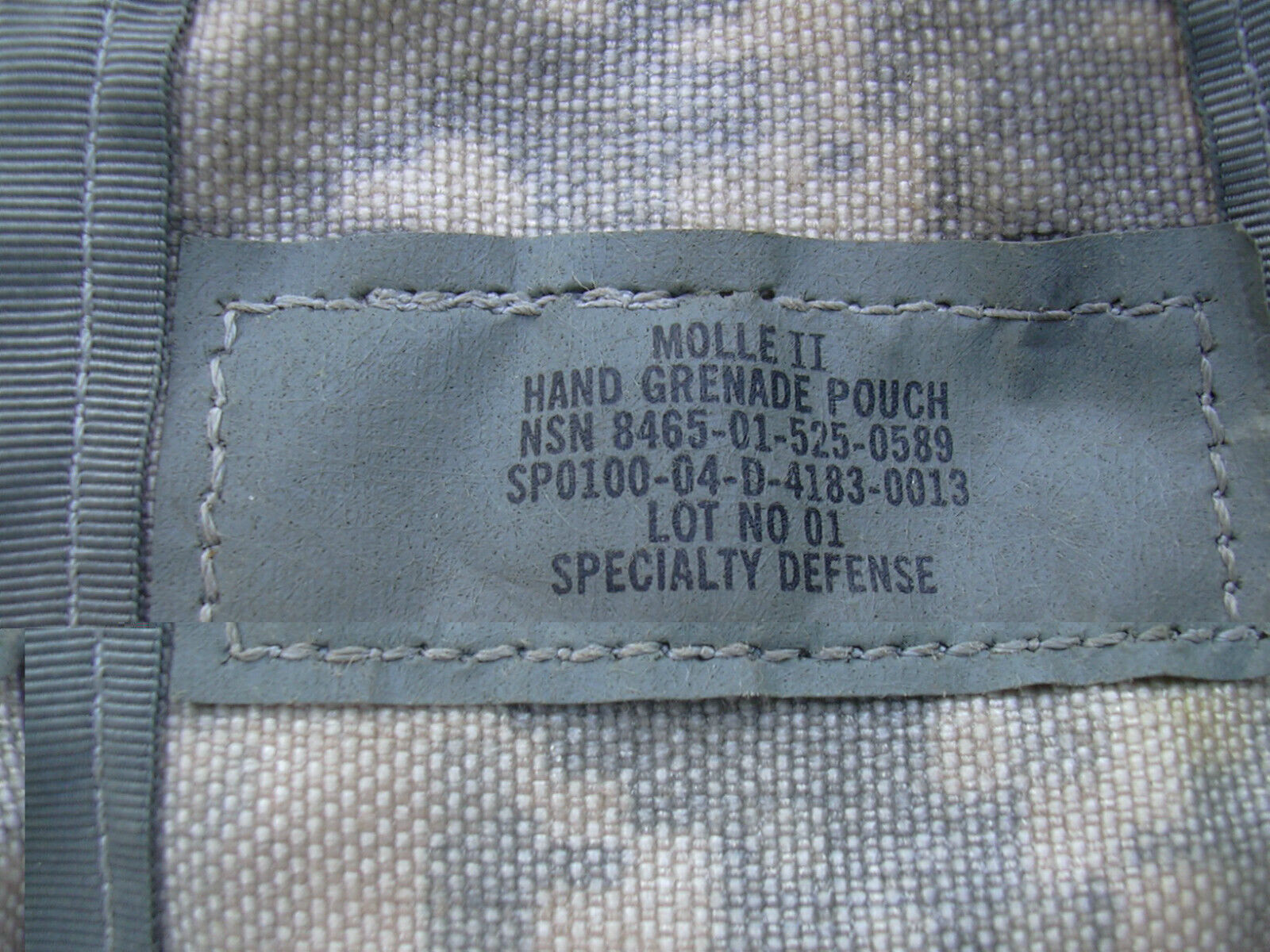 4 Military Hand Grenade Pouch, Army ACU Digital Camo MOLLE II Pouches VGC