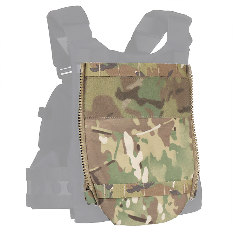 WoSporT Tactical MOLLE V5 Hydration Pouch Back Panel Double Zipper Multi-purpose