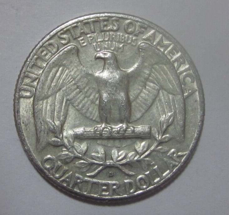 1964 D Washington Silver Quarter 90% Silver