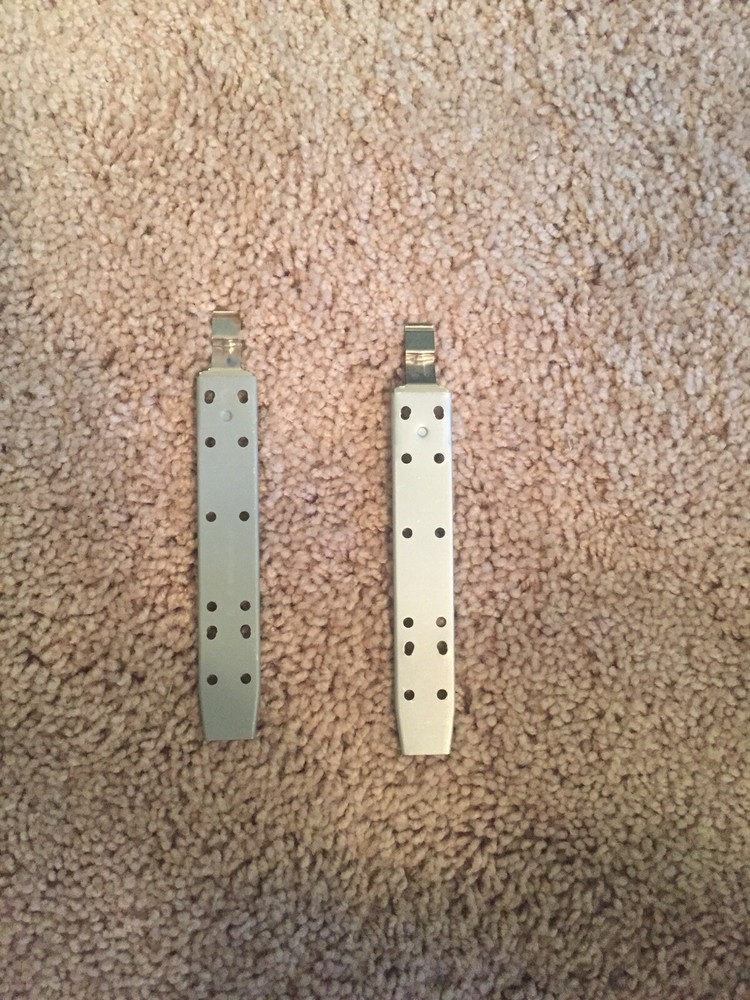 2-Pack: PC Hard Drive Mounting Rails Bracket, All Metal.