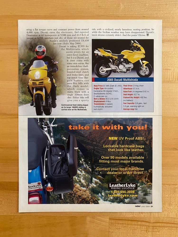 2005 Print Article Ducati Multistrada