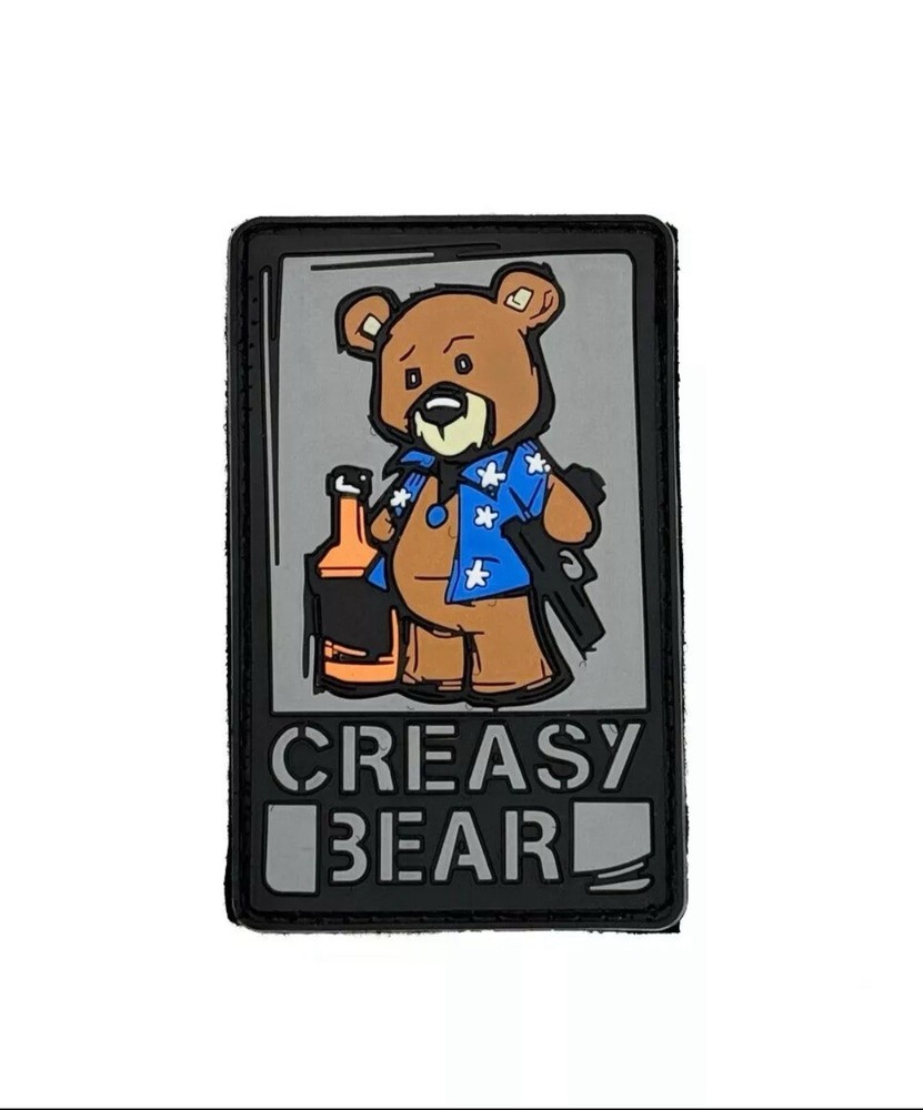 Creasy Bear Tactical Morale Patch PVC Hook/Loop