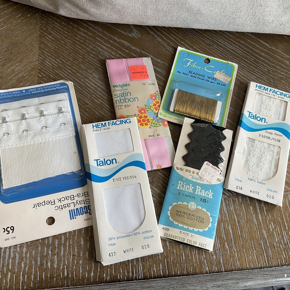 Vintage Sewing Materials (70’s) Unopened