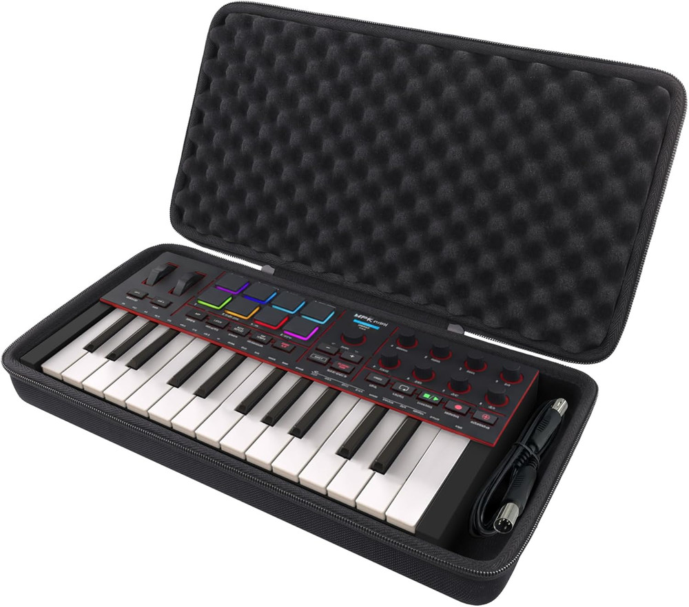 Hard Carrying Case for Akai Professional MPK Mini IV MIDI Keyboard Controller, E