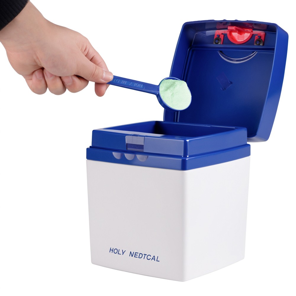 Dental Alginate Mixer Impression Materials Moisture Proof Box Plastic Container