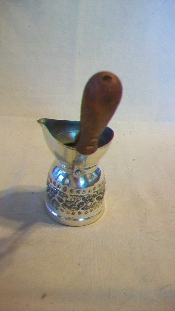 Vintage Silverplated Pourer / Cup with Wood Handle