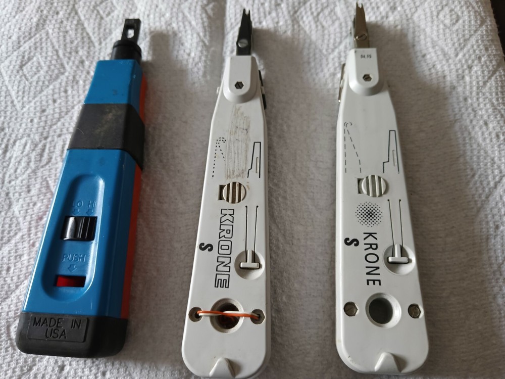 2 Krone S Insertion Tools And 1 Ideal Punchmaster Impact Punch Down Tool