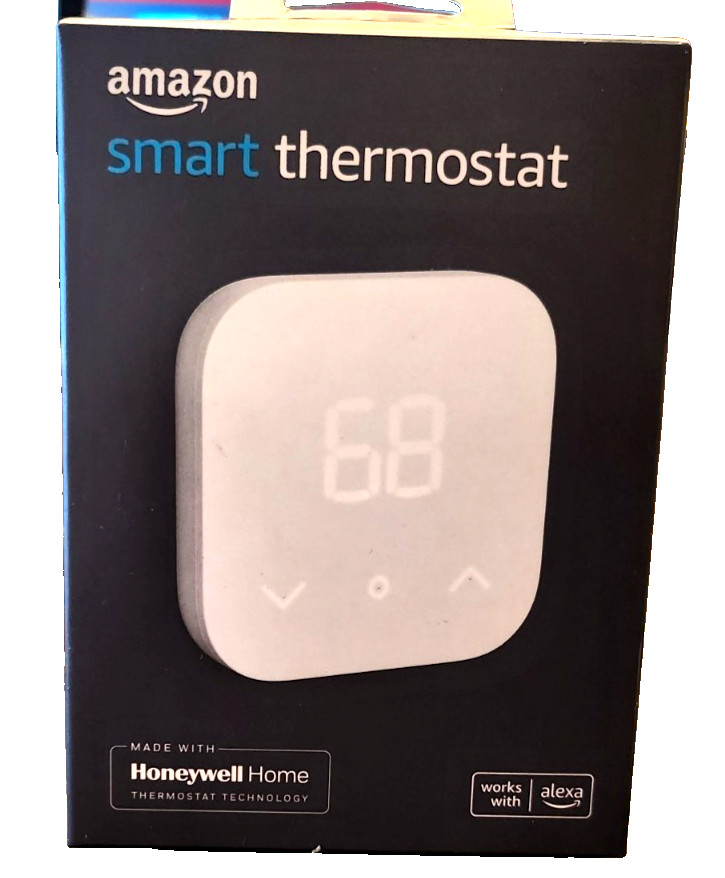 Amazon Smart Thermostat without C-Wire Adapter - White NEW FREE/FAST SHIP