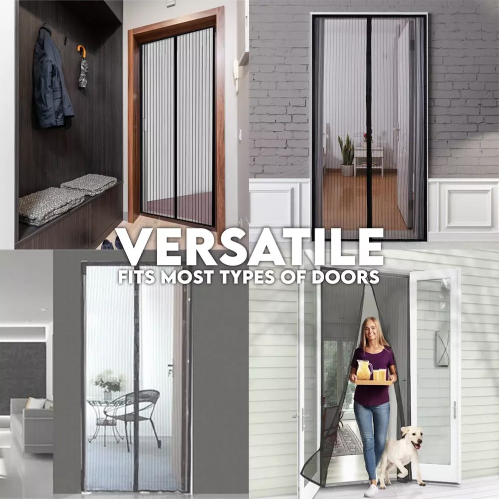 Mosquito Door Net Mesh Screen Bug Pet Patio Hands Free Magnetic Magic Closer USA