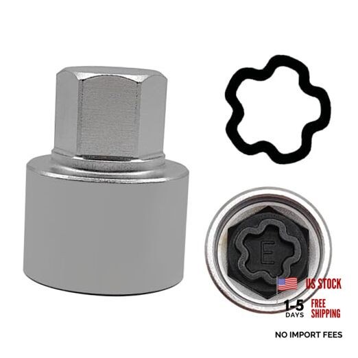 E Wheel Locking Nut Key Compatible with Audi Series, (Socket OD 27mm - Scoket E