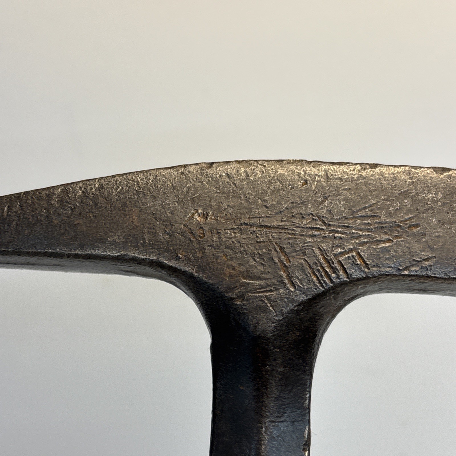 Vintage Malco Sheet Metal Setting Hammer 18 oz Leather Handle USA