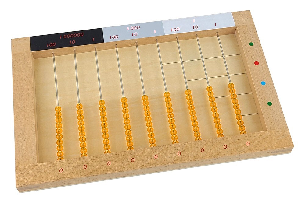 Flat Bead Frame - MONTESSORI MATH MATERIALS
