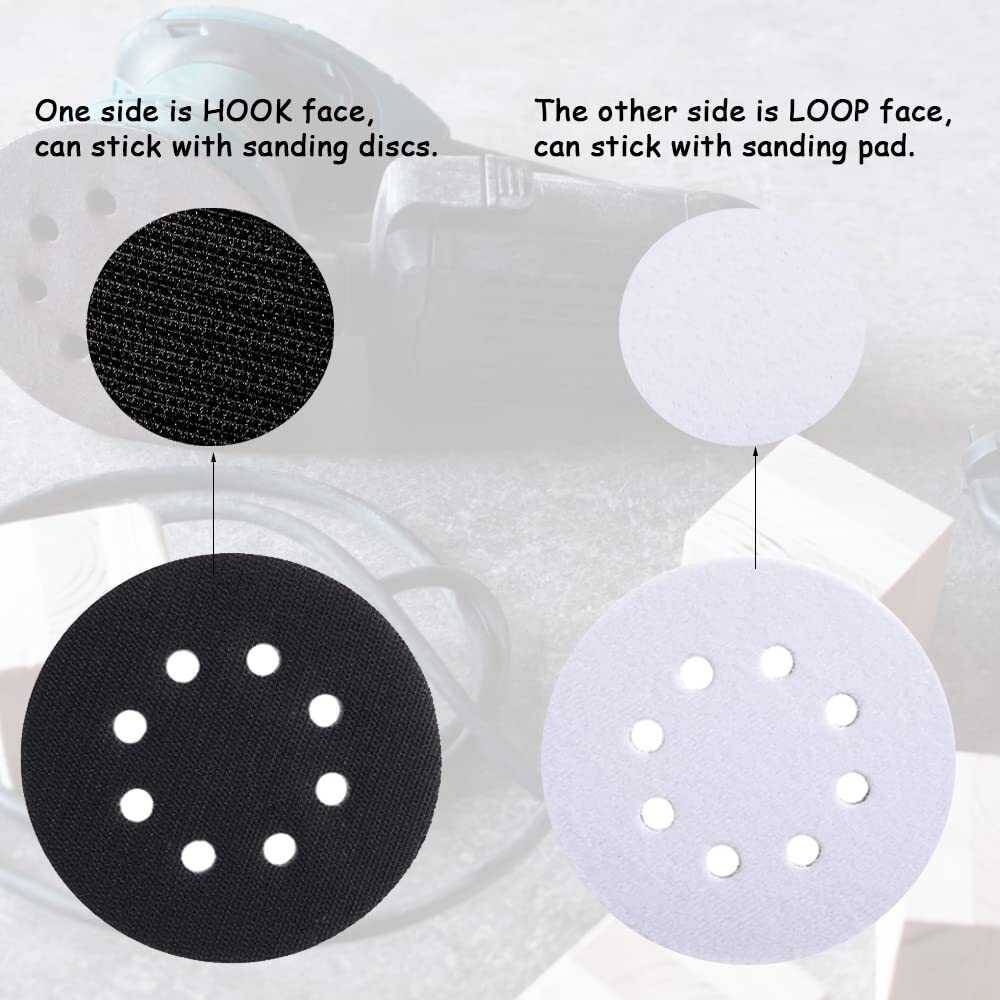 Soft Interface Pads 6Inch 8 Holes Hook Loop Sponge Cushion Buffer Backing Pad